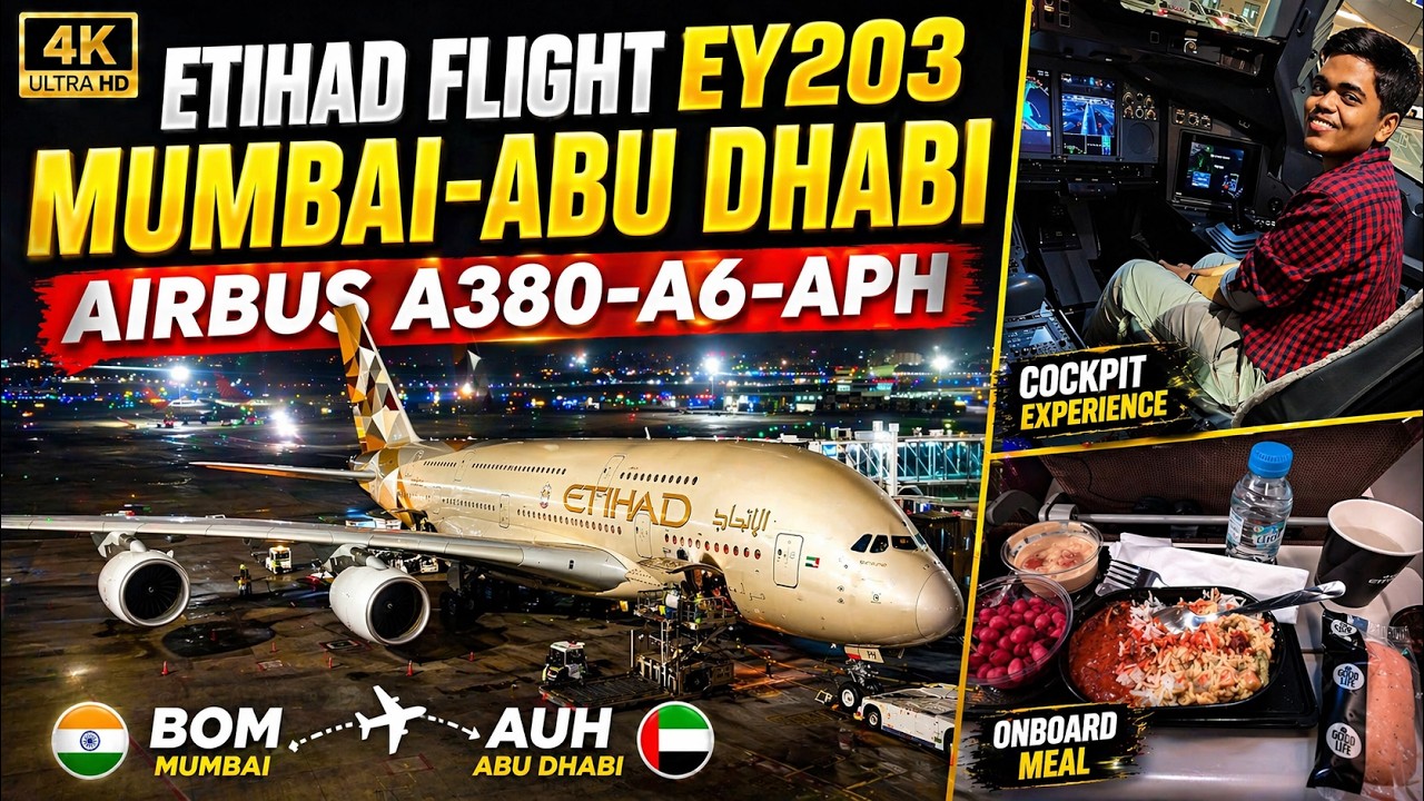 TRIP REPORT | Flying with Etihad Mumbai  Abu Dhabi EY203 A380