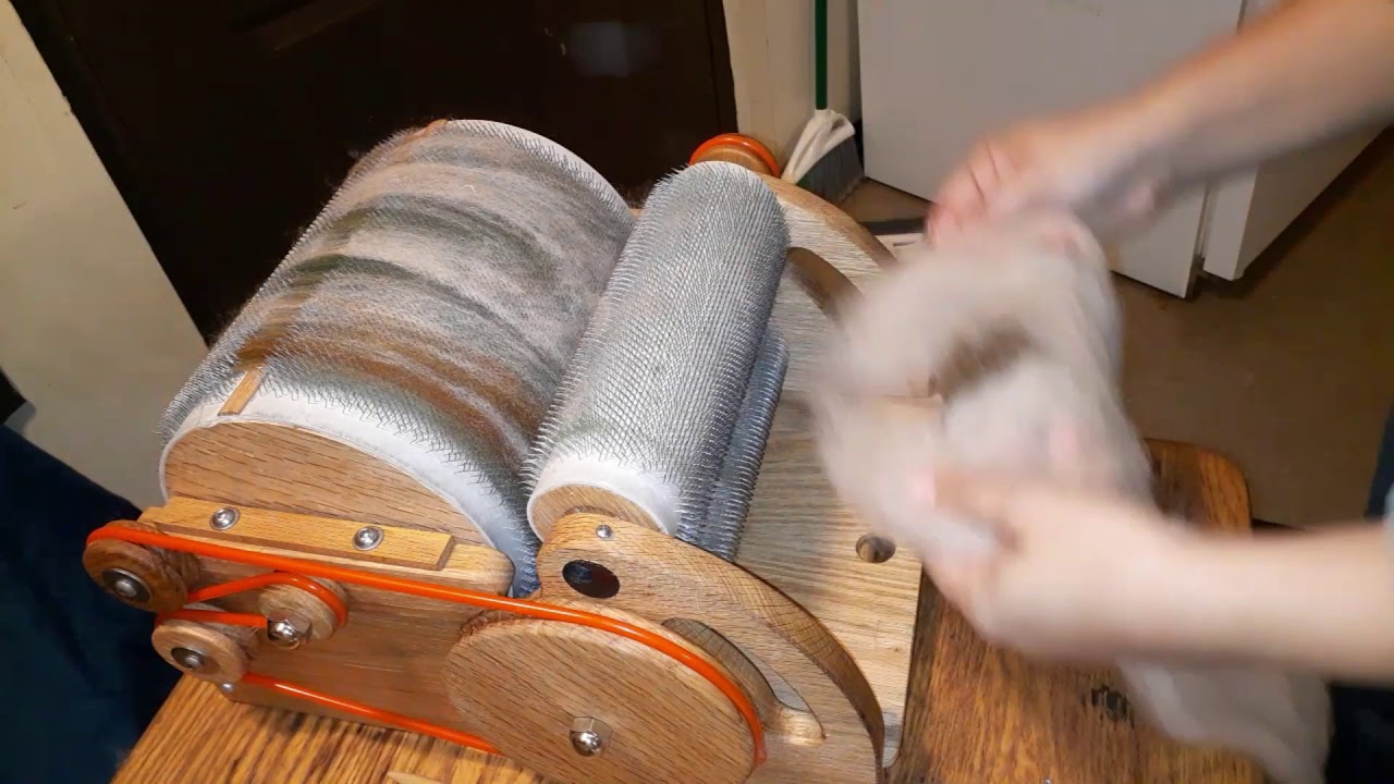 Carding Semi-Solid Batt :: Time Lapse
