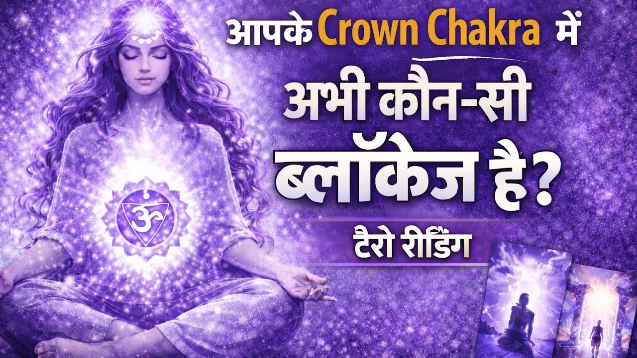 आपके Crown Chakra में अभी कौन-सी ब्लॉकेज है?#hinditarot#tarot#tarotcards#surrender 