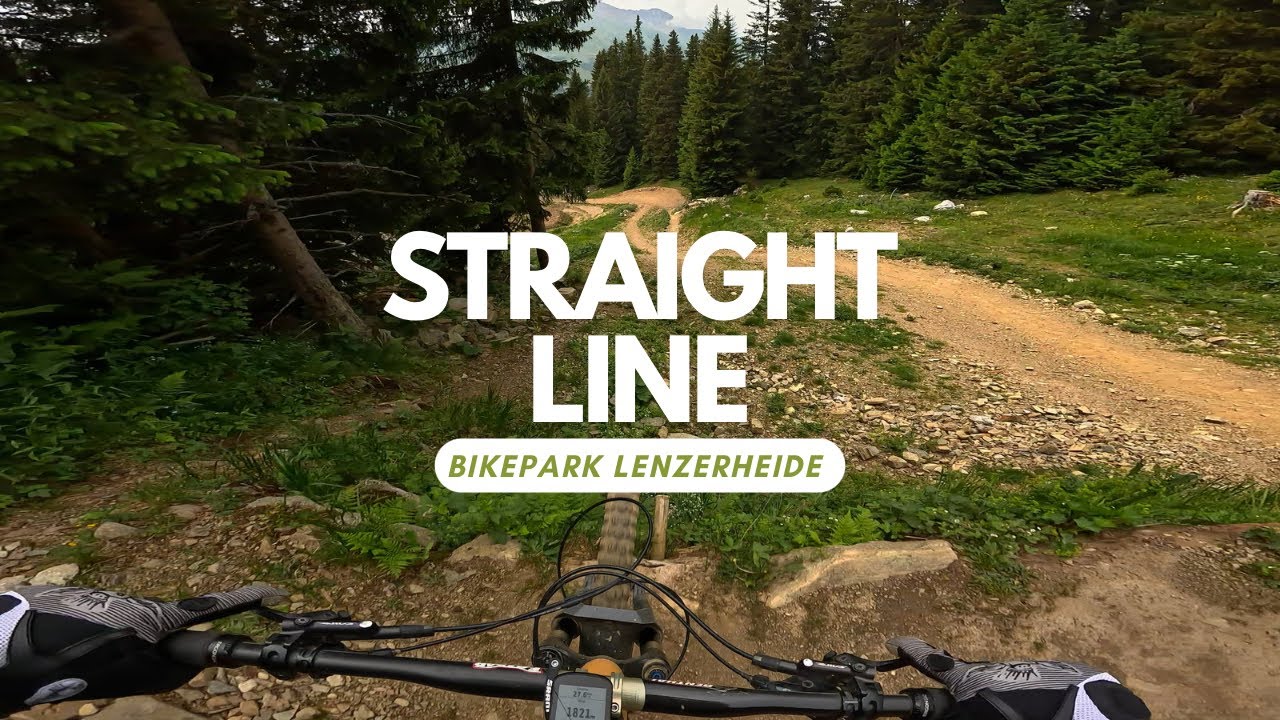 Straight Line Downhill Worldcup Track Bikepark Lenzerheide Bike Kingdom Switzerland full run POV RAW