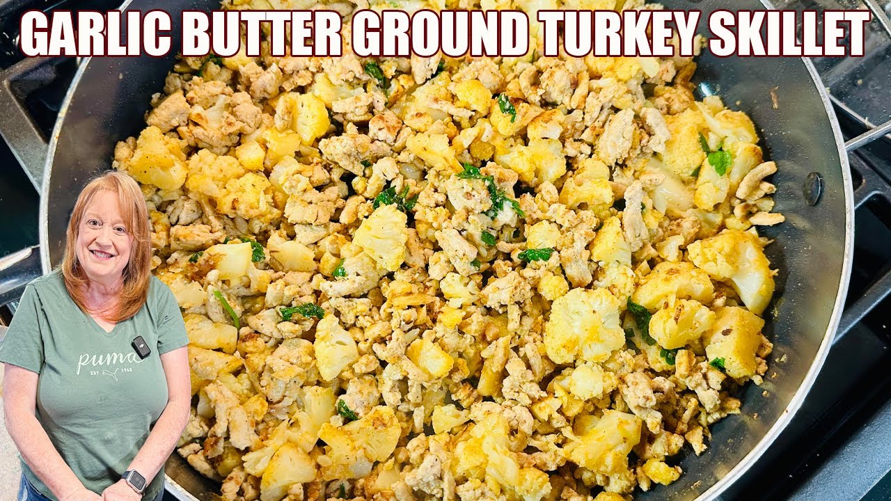 It's Amazing Garlic Butter Ground Turkey Skillet Meal