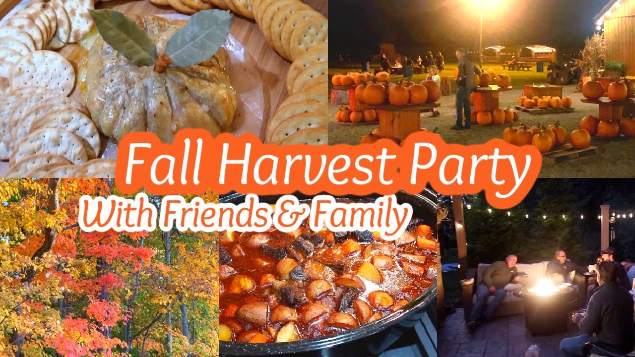 NEW! Day In The Life: 🍂Fall Harvest Party, French Beef Stew, Pumpkin Shaped Brie, Spiked Apple Cider