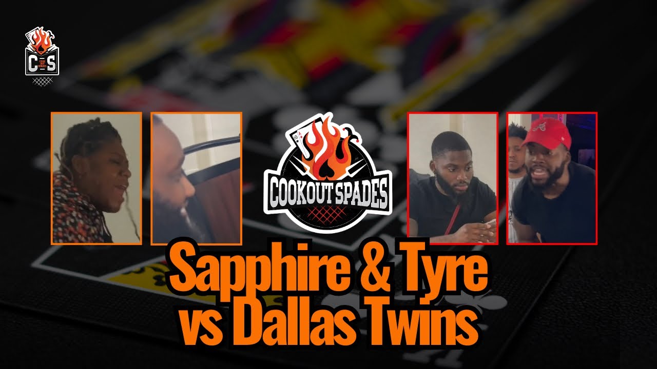 Championship spades game! The Twins vs Sapphire & Tyre!  Presented by Cookout Spades