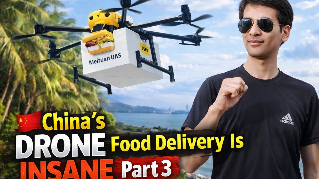 Shenzhen Bay Park Part 3 | Drone Food Delivery, Birds Eating & Coconut Trees!