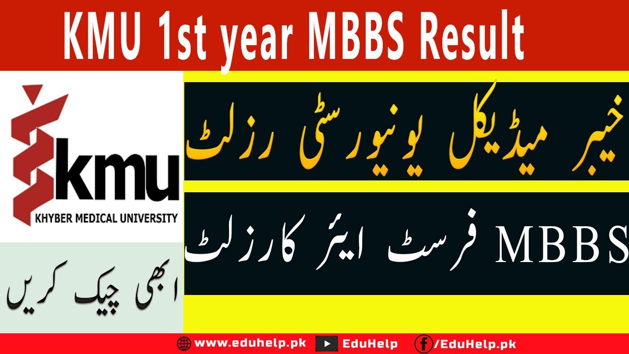 KMU 1st year MBBS Result 2022