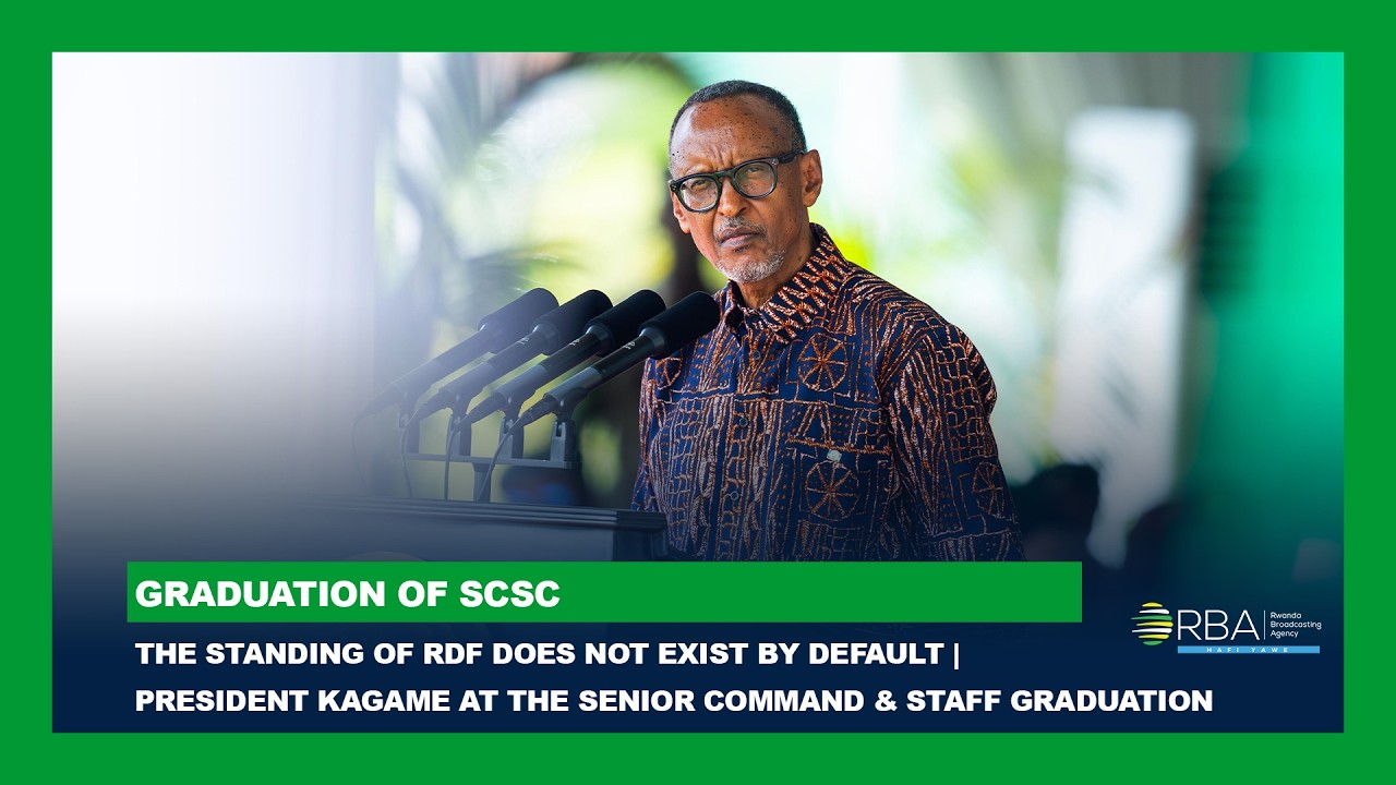 President Kagame Highlights RDF Values at Senior Command & Staff Graduation