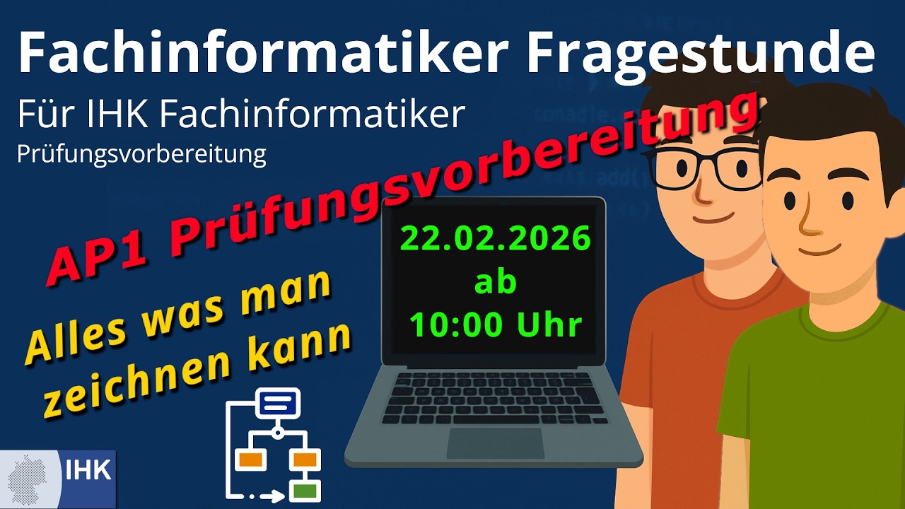AP1 Pr&uuml;fungsvorbereitung - Alle Diagramme & Modelle  - Fachinformatiker IHK - Fragestunde AP 1
