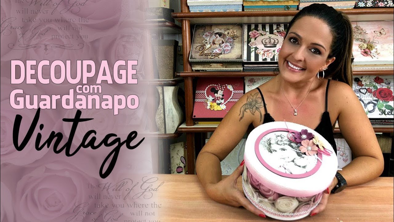 Decoupage com Guardanapo Vintage (Artesanato/Decoupage)