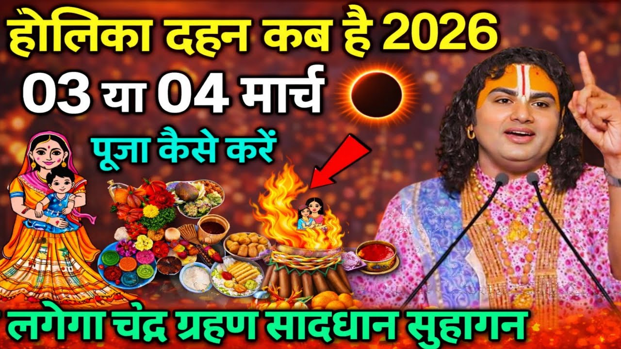 होलिका दहन कब है 2026 में 😱 होली कब है 2026, होली कब है 03 या 04 मार्च पूजा विधि शुभ मुहूर्त, Holi