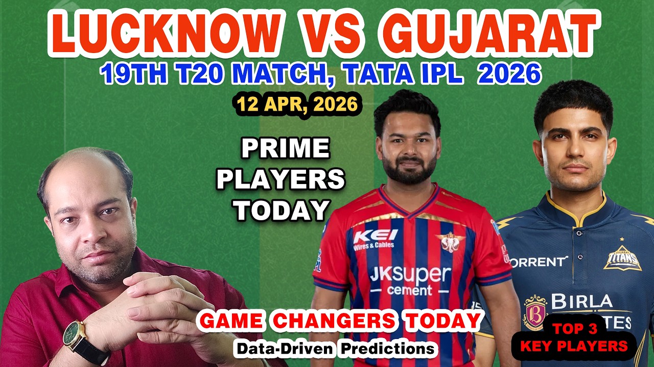 LSG vs GT Today Match Analysis | LSG vs GT Dream11 Prediction 🔥 | Grand League Team| 19th IPL 2026