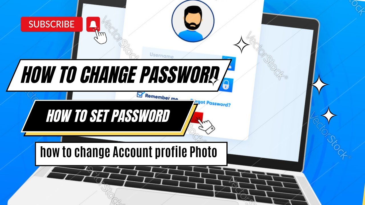How To Set Password and Change Password And Account Profile Photo in Laptop/Pc