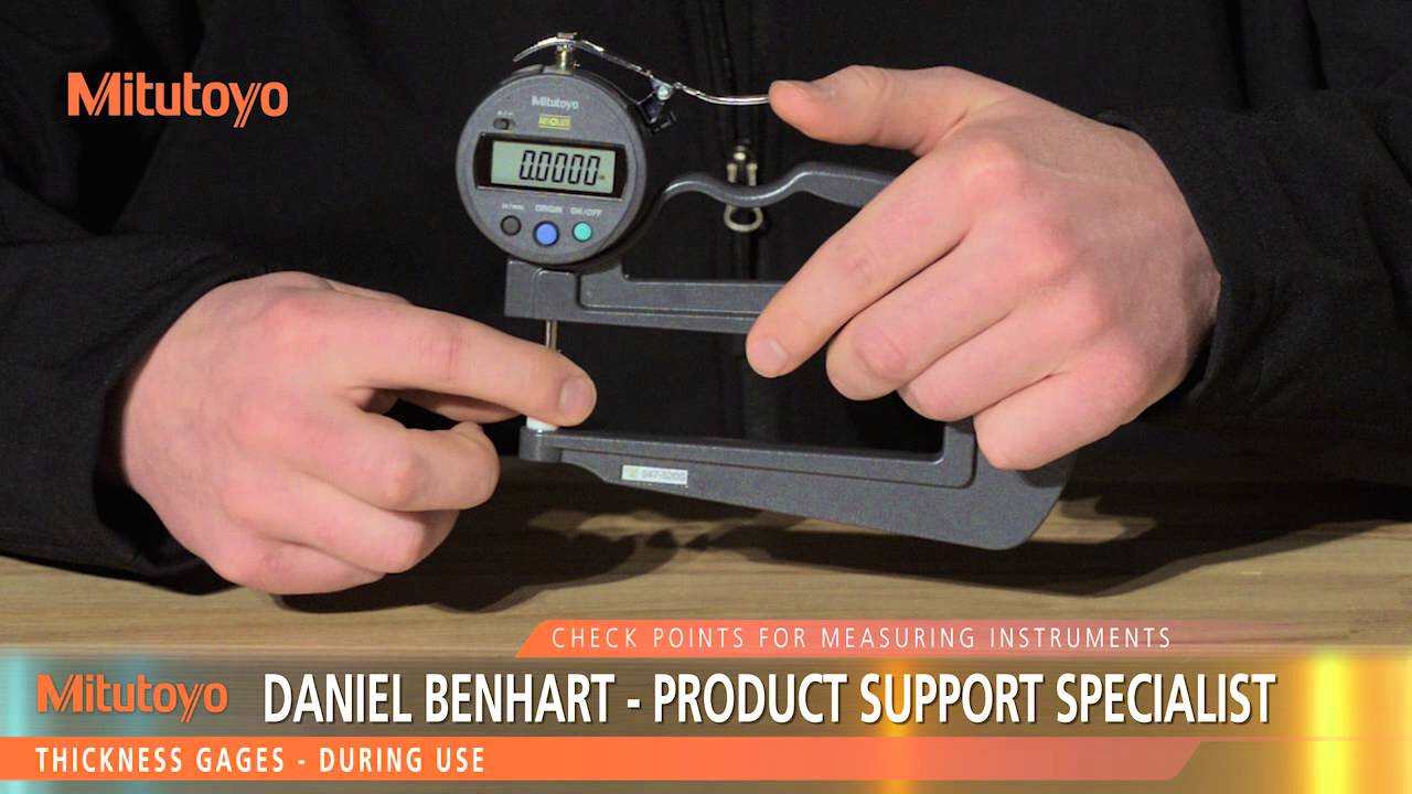 Check Points for Measuring Instruments - Thickness Gage