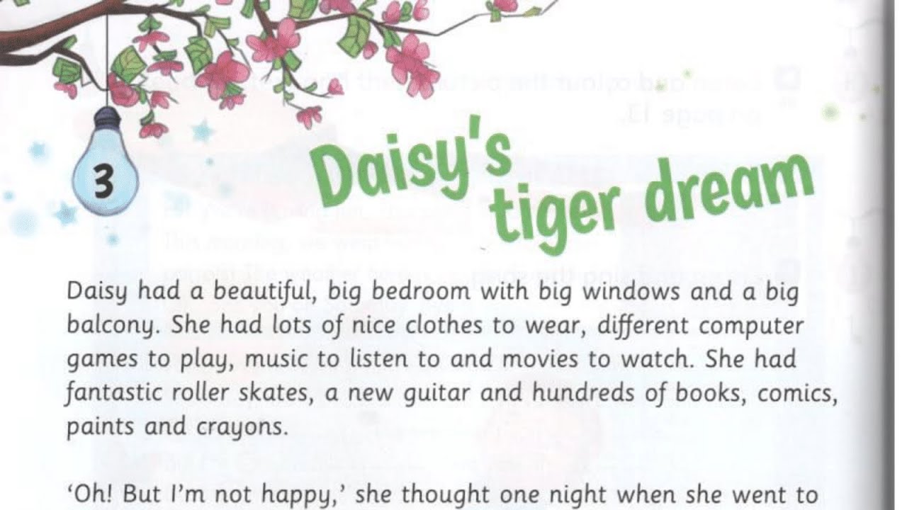 STORYFUN 4 - UNIT 3 - DAISY'S TIGER DREAM | SHORT ENGLISH STORY FOR KIDS | HARRY TRAN