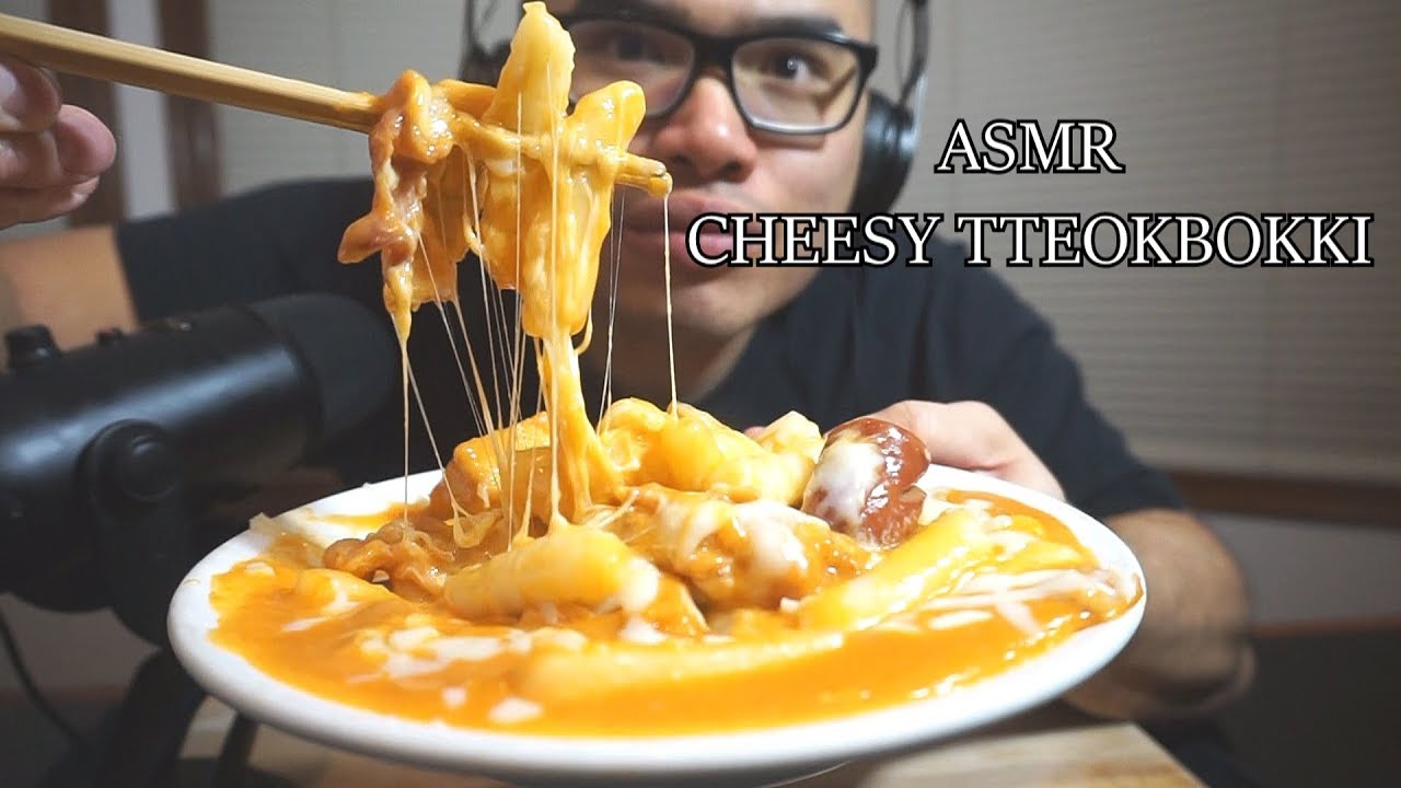 Asmr CHEESY TTEOKBOKKI *Relaxing Eating Sounds *No Talking