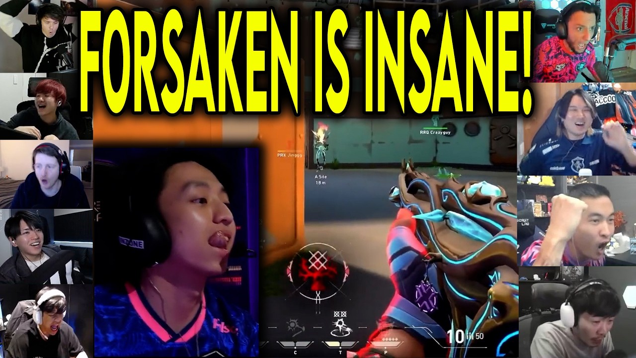 Valorant Streamers Reacts To PRX f0rsakeN INSANE 4k CLUTCH Against RRQ In VCT