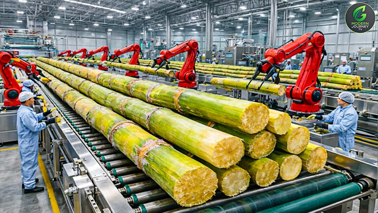 Inside a Modern Cane Sugar Factory: From Fresh Sugarcane to Pure Crystal Sugar (Full Process)
