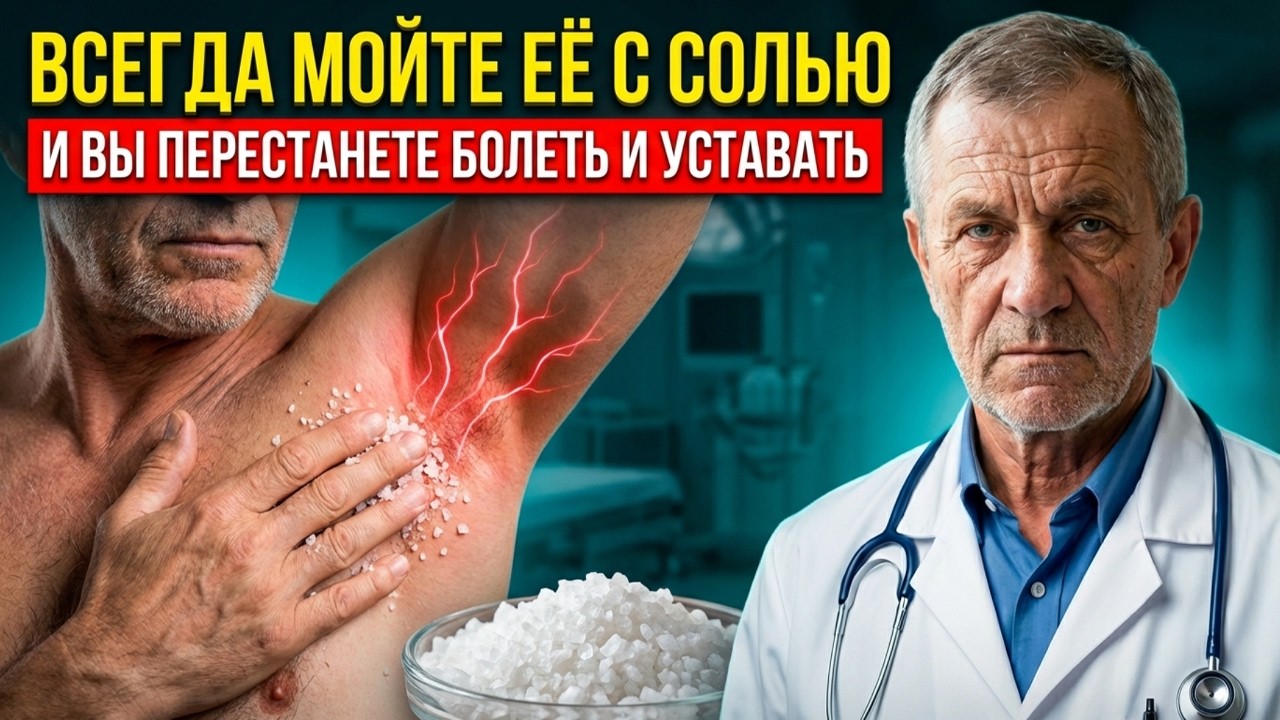 Мойте это место с солью — и болезни ИСЧЕЗНУТ! Натуральный способ укрепить здоровье
