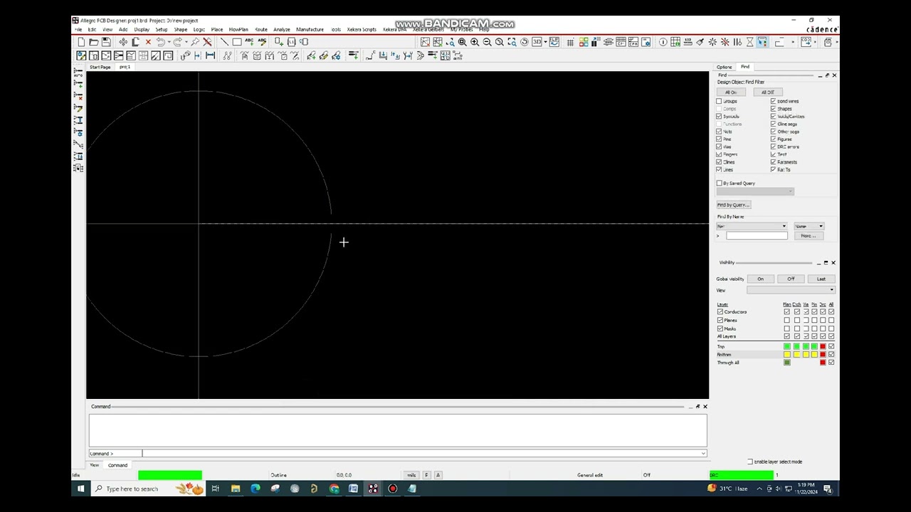 BOARD OUTLINE IN ALLEGRO USING AXIS