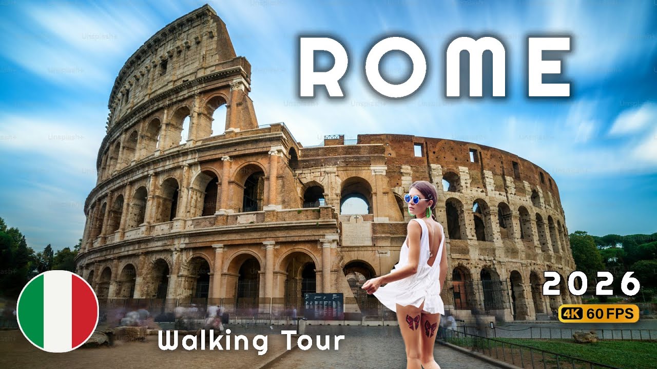 Rome, Italy – Roma Walking Tour 2025 | 4K