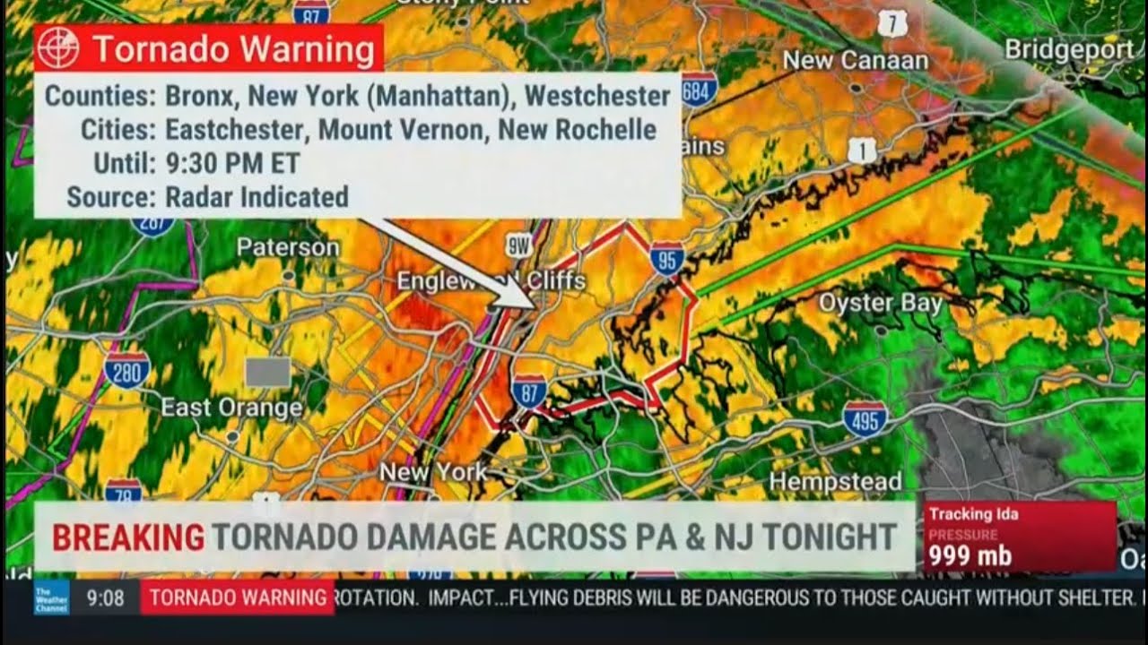 The Weather Channel's Coverage On Ida (Includes Tornado And Flash Flood Emergencies) (9/1/21)