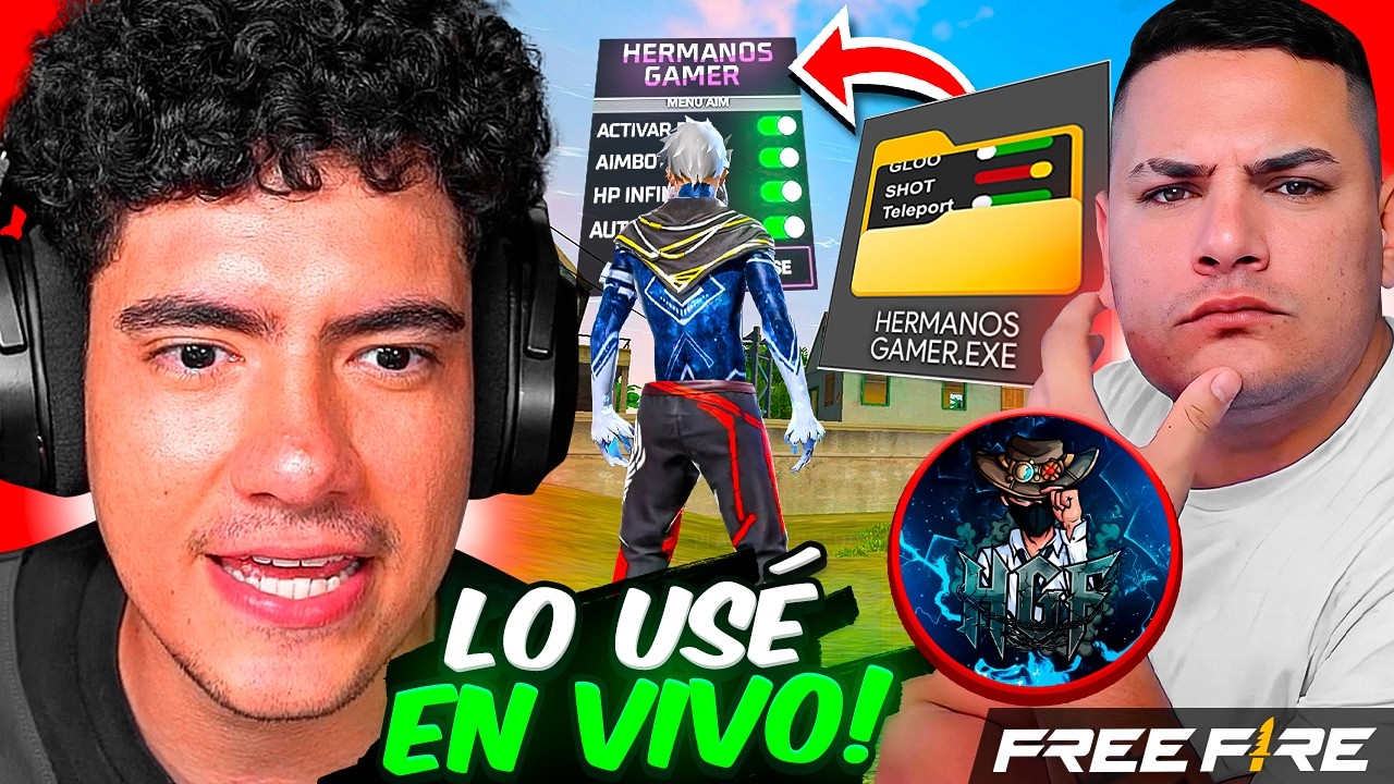 USE LOS HACKS DE LOS HERMANOS GAMERS EN FREE FIRE !! - TheDonato Live