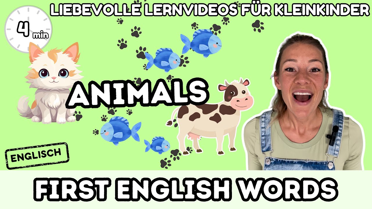 ANIMALS VIDEO FOR KIDS | TIERVIDEO FÜR KLEINE | LERNVIDEOS FÜR KLEINKINDER | CATS VIDEO