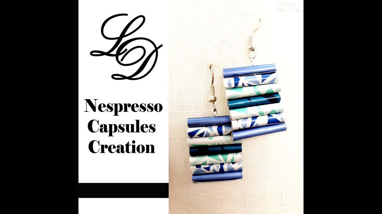 How to Recycle Nespresso Capsules- Easy DIY Craft Coffee Pod Earrings- Recycling Jewelry- Zero Waste