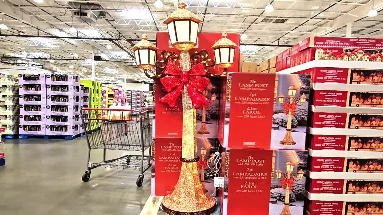 7FT LAMP POST LED LIGHTS Outdoor Holiday & Christmas Decorations Shop with us at Costco!!!