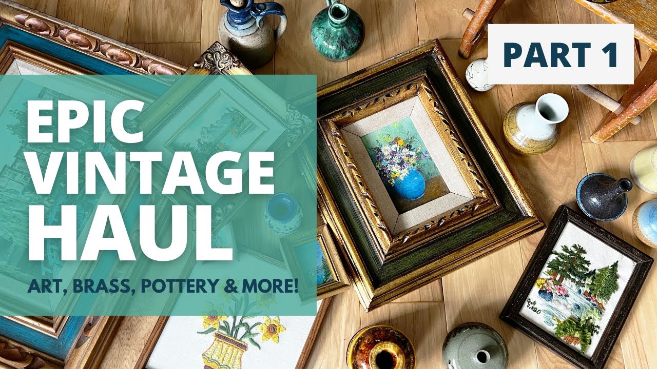 HUGE Estate Sale Haul | Part 1 | Vintage Home Decor Reseller