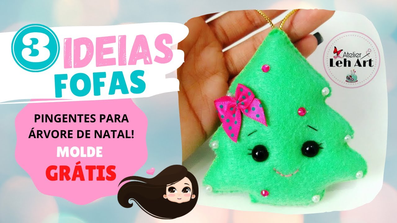 PINGENTES DE ÁRVORE DE NATAL - Passo a passo fácil - Dicas para Iniciantes