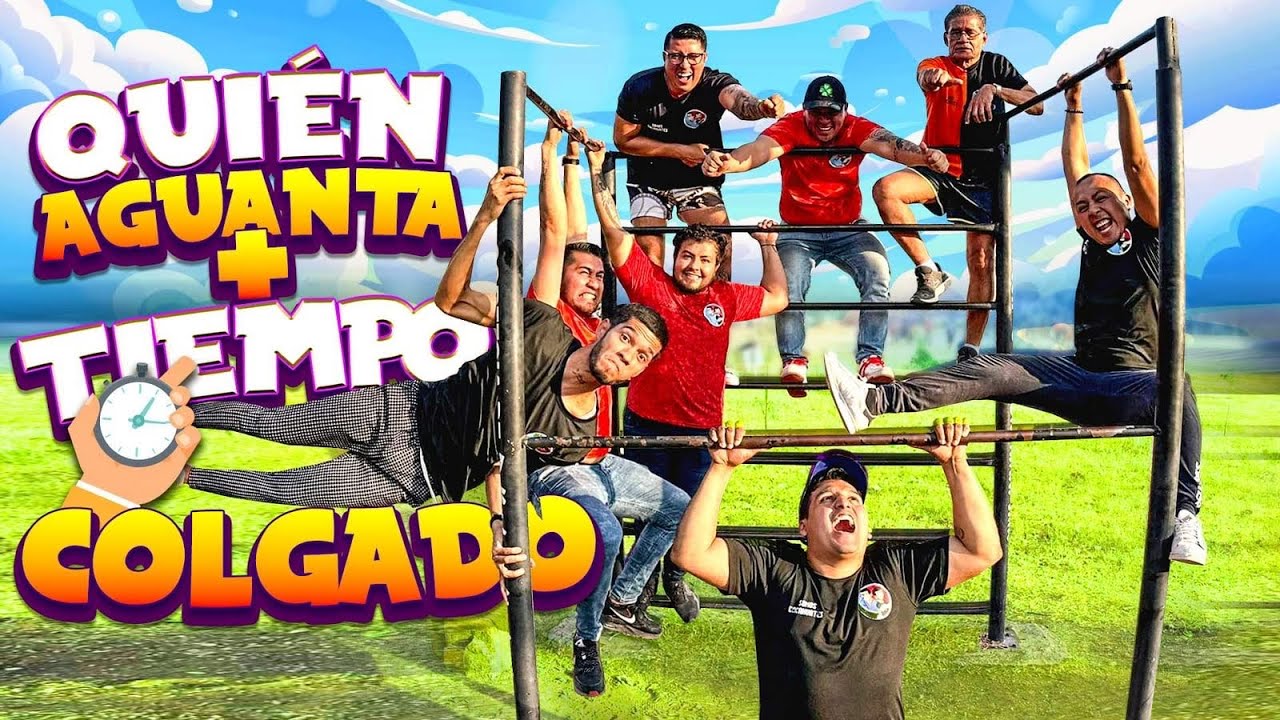🔥RETO QUIEN AGUANTA MAS TIEMPO SUSPENDIDO EN EL AIRE CON EL CREW RETOJORJAIS🔥
