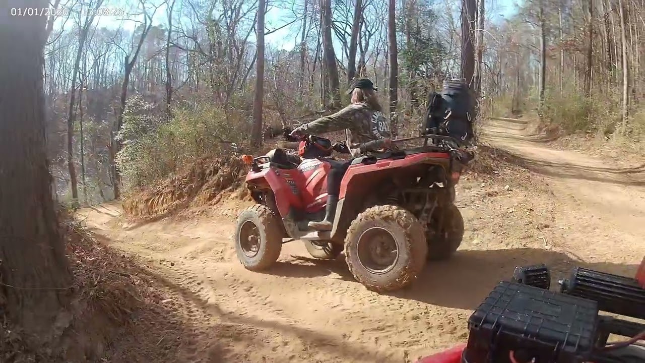 Happy New Year Deep Creek #4wheeler #wheelsinmud #honda #polaris #offroad #atv #trailriding #letsgo