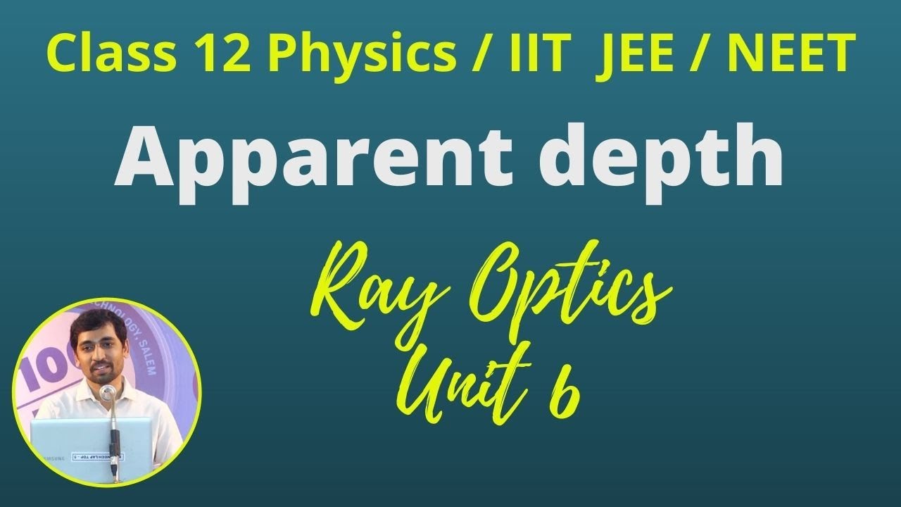 12th Std Physics Ray Optics Apparent depth Part 28 TN New Syllabus AlexMaths