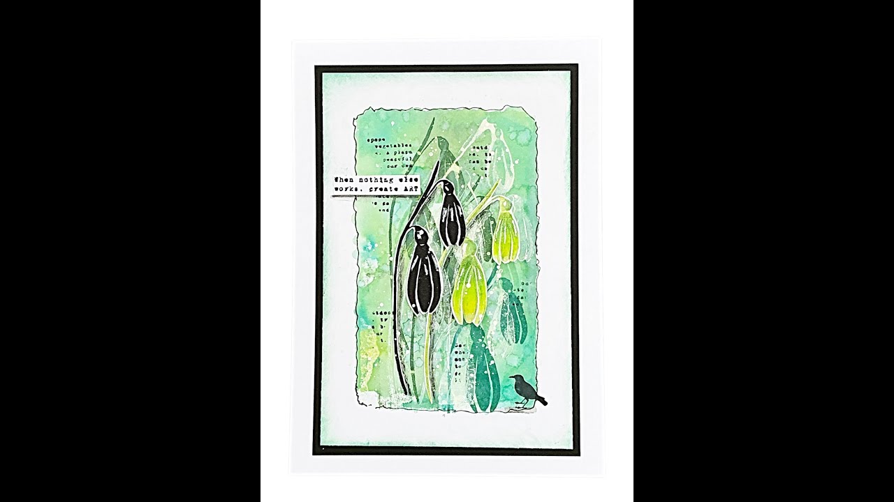 When Nothing Else Works Create Art - #tracyevansboutiquedesigns #stamping