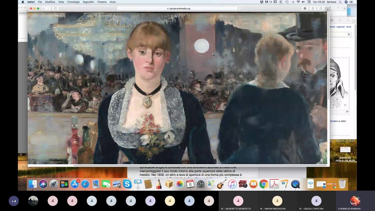 il Bar a Le Folie Berger di Manet