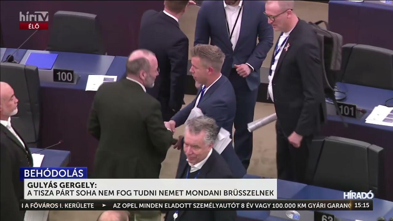 „Fontos dolgokban a Tisza Párt soha nem fog tudni nemet mondani Brüsszelnek” - HírTV
