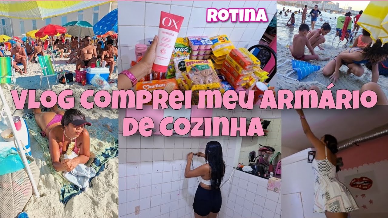 Rotina Exausta Com Muito Trabalho♡ Comprei Nosso Armário de Cozinha 