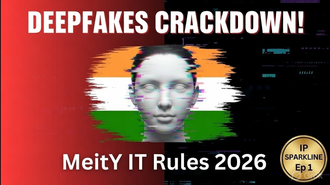 DEEPFAKES CRACKDOWN: MeitY's New IT Rules Explained | IP Sparkline Ep 1