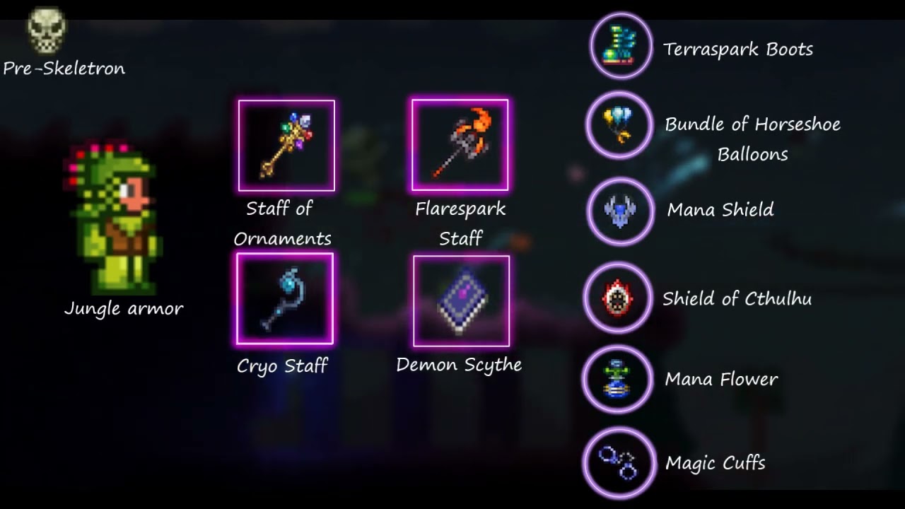 Spirit Mod Guide mage (Pre-hardmode)
