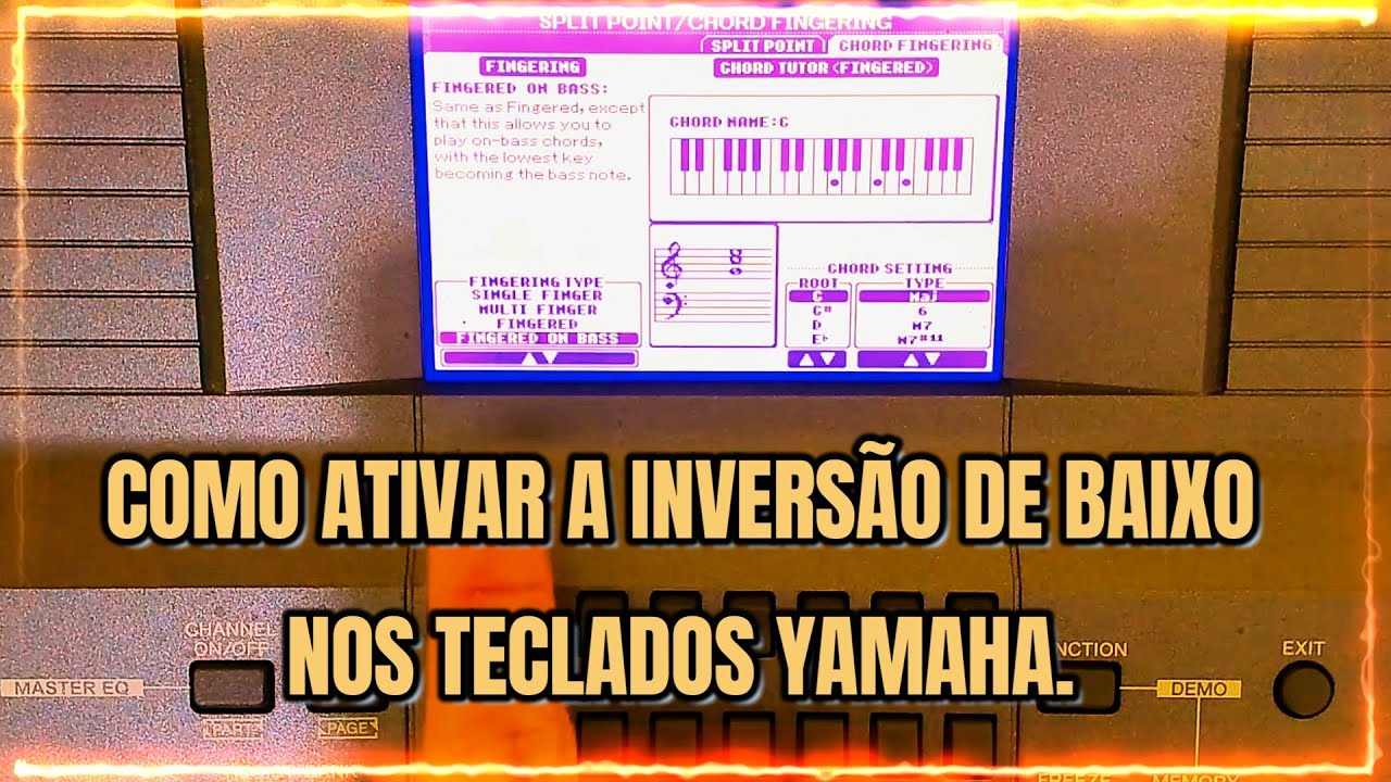 COMO ATIVAR A INVERSÃO DE BAIXO NOS TECLADOS YAMAHA.