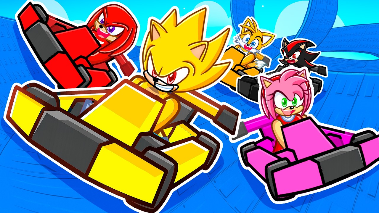 Я стал СУПЕР СОНИКОМ в Roblox: Катайся на тележке по горке...