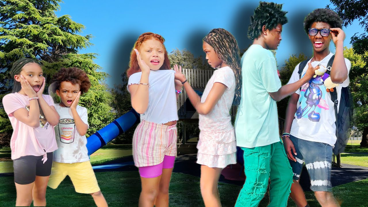 NEW PLAYGROUND BULLIES try and TAKEOVER the neighborhood PARK!!! 😮😡🤛🏾