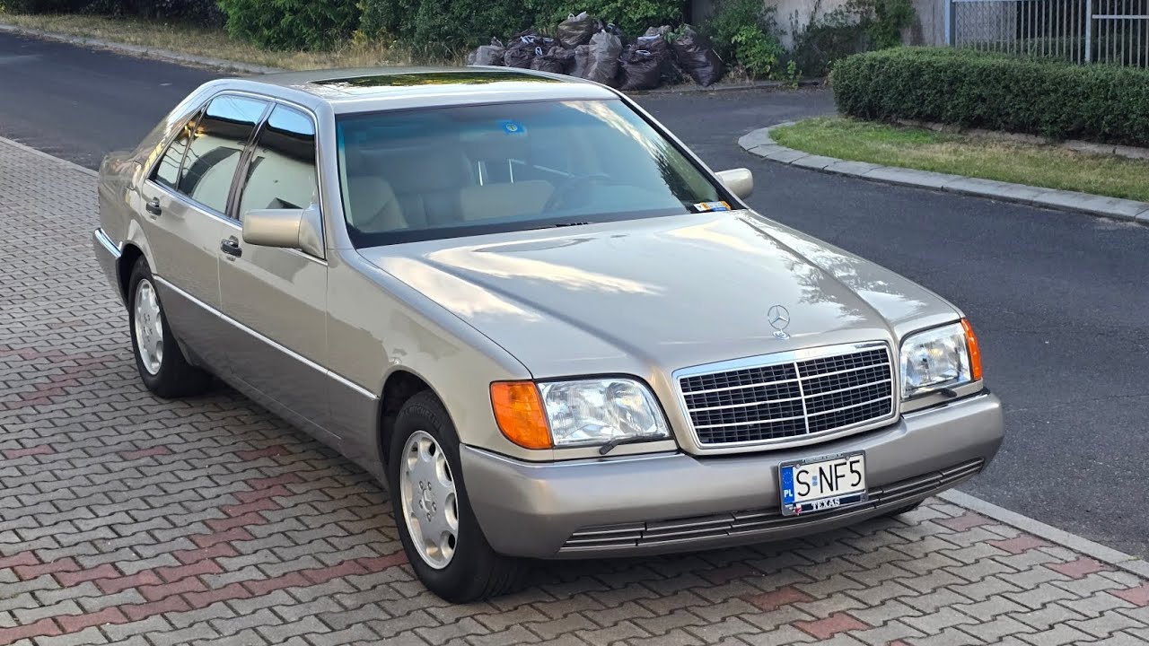 Mercedes-Benz W140 400 SEL 1992, 211000 km. Krótka prezentacja auta z zewnątrz i wewnątrz.