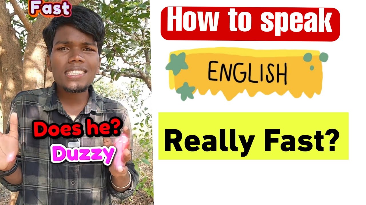 Does he❌ Duzzy✅  How to Speak Really Fast English?