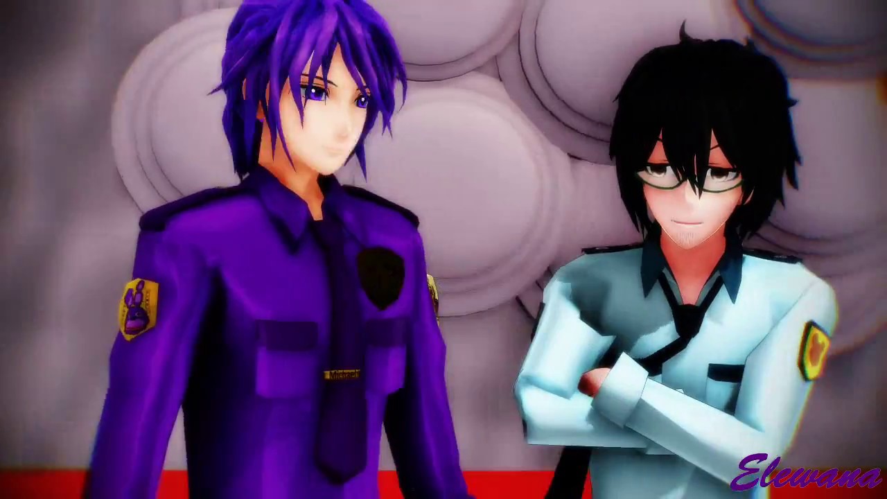 【MMD x FNaF】I LUV IT (Purple Guy x Phone Guy) [60 FPS]