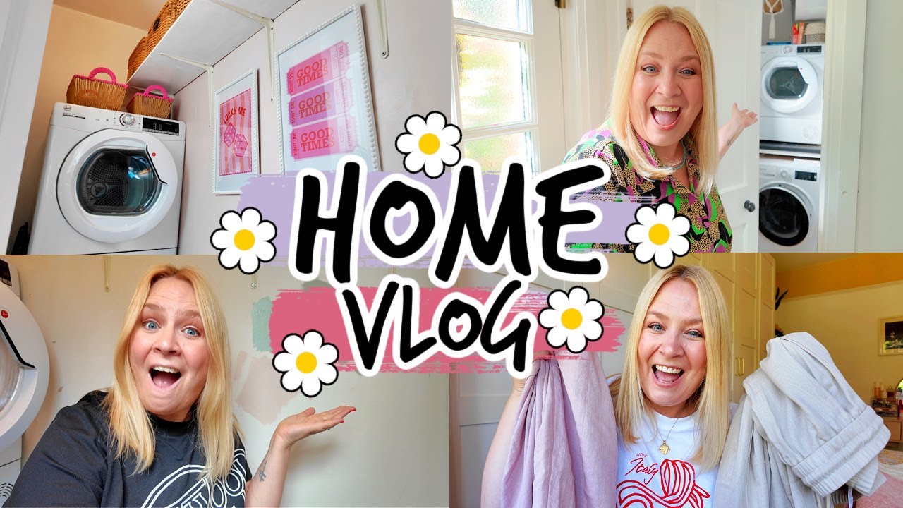 Full Utility Room Makeover, Chatty Halara Haul & Try On | HOME VLOG 💕