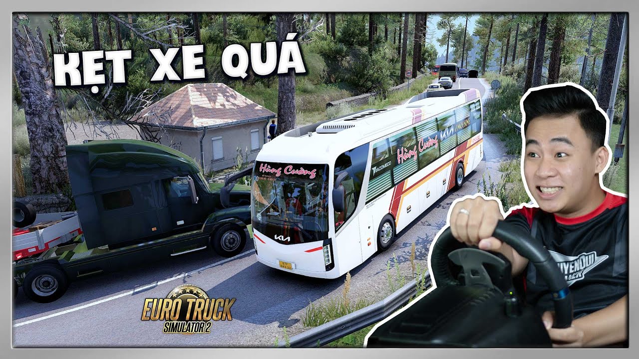 ETS2 - Xe Khách HÙNG CƯỜNG 34 Phòng KIA Granbird Vượt Núi Kẹt Xe Hỗn Loạn