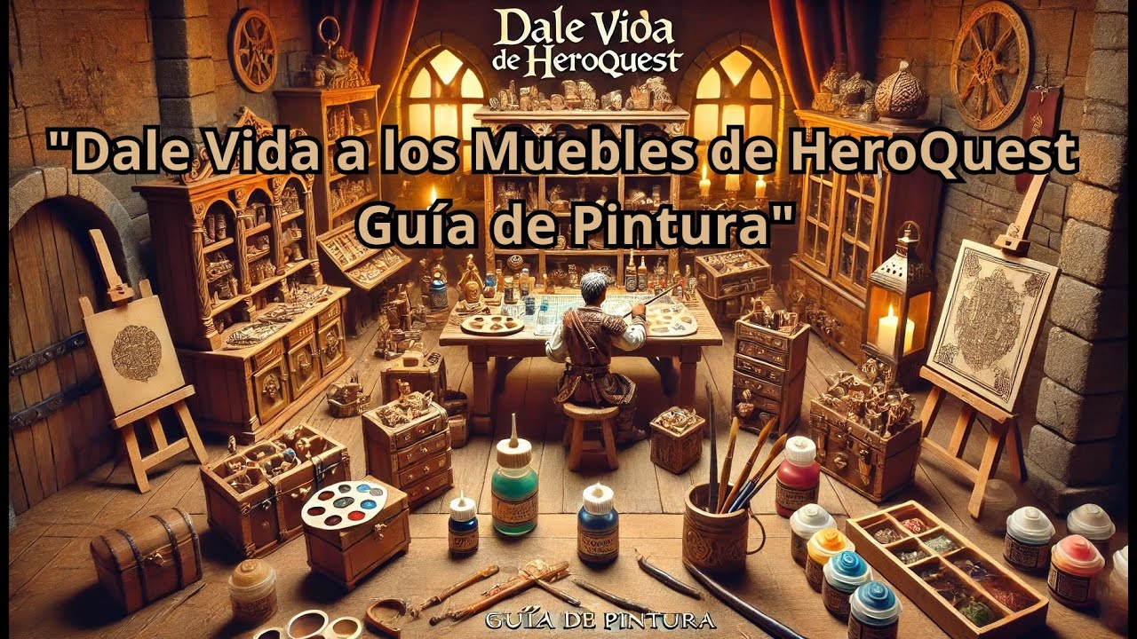 Pinto los muebles de Heroquest