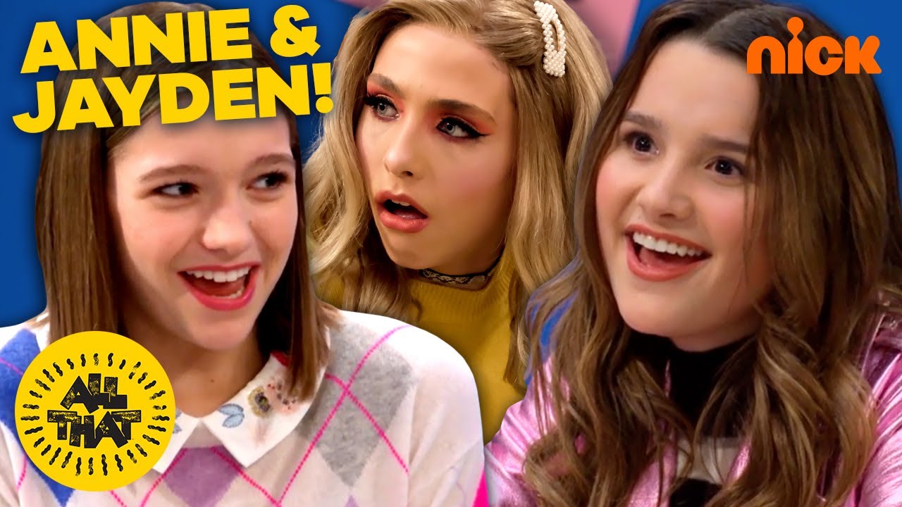 Annie & Jayden Join T@$#le!gh At The Lunch Table! | All That