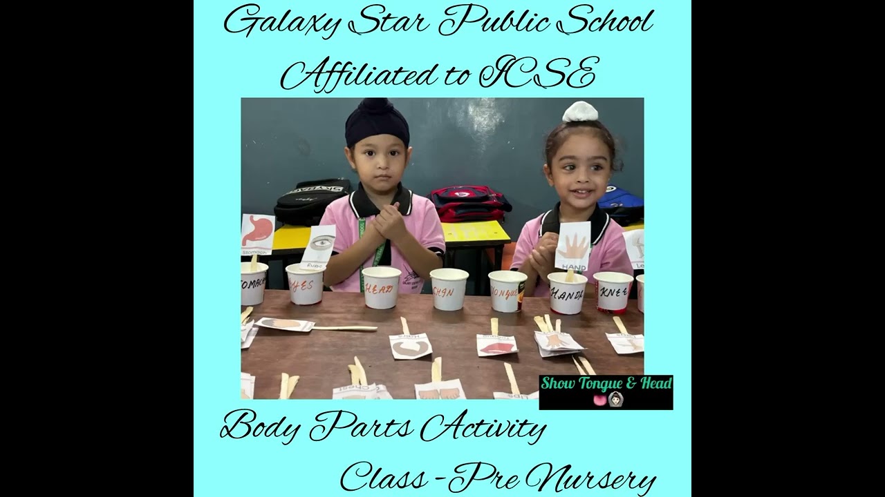 BODY PARTS ACTIVITY CLASS PRE- NURSERY